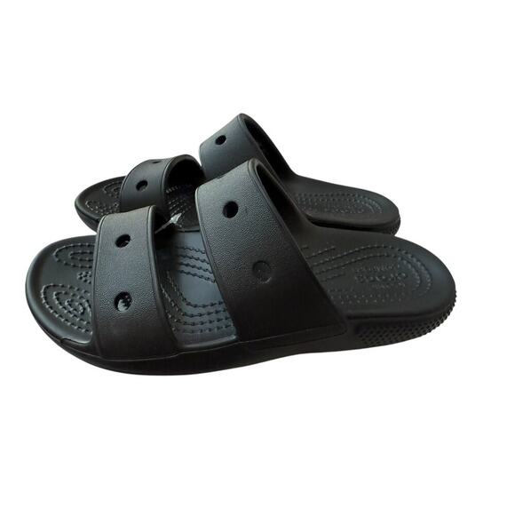 Crocs Kid's Black Classic Crocs Sandal Size 1 - Picture 6 of 8